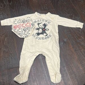Gucci Baby Gift Set Teddy Bear Print